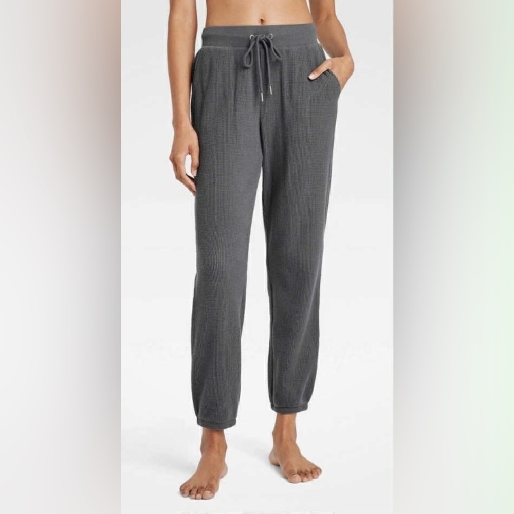 Auden Charcoal Waffle Weave Knit Joggers